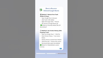 Deleted a Google Sheet? You Still Have Time to recover it!#googlesheets #filerecovery