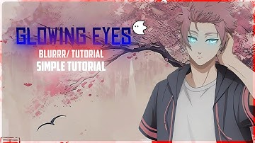 Glowing eyes | Blurrr app simple tutorial!