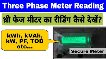 How to Check Meter Reading of Three Phase Meter(SECURE)