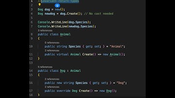 c# Covariant  return types