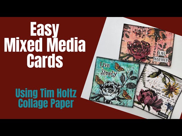 Tim Holtz Ideaology Collage Paper - How To Transfer To Fabric 