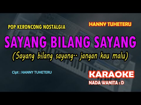 Keroncong Dibawah Sinar Bulan Purnama karaoke nada Pria