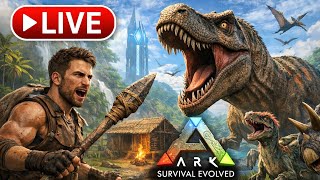 DINOSAURS ATTACK LIVE 😱 | ARK Survival Evolved LIVE #2