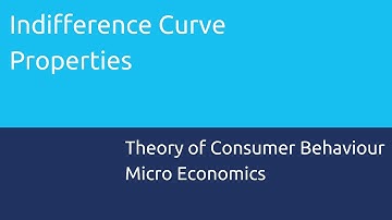 Properties of IC Curves | Theory of Consumer Behaviour | CA CPT | CS & CMA Foundation | Class 11