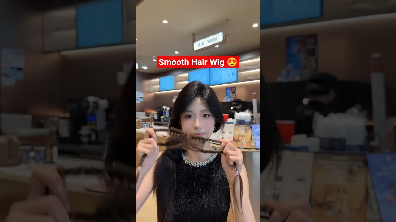 "Smooth Hair Wig Try-On |Real or Fake?"😲🔥