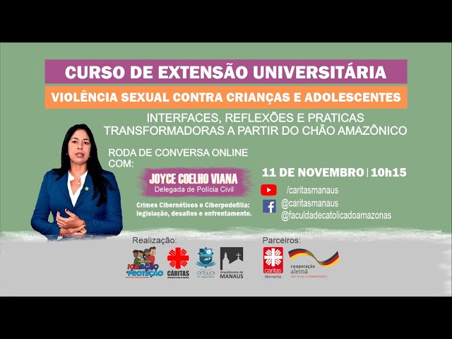 Roda de Conversa Online - Crimes Cibernéticos e Ciberpedofilia: Legislação, Desafios e Enfrentamento
