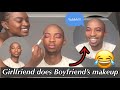 GIRLFRIEND DOES BOYFRIENDS MAKEUP | SOUTH AFRICAN COUPLE YOUTUBERS | The GAS Family