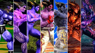 Evolution of Devil Kazuya in Tekken Games (1994 - 2024 | PS1 - PS5)