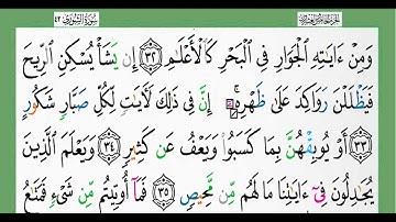 سورة الشوري-شيخ الزين محمد أحمد أستمع وأقرأ وحاول ان تحفظ