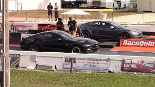 Tesla Plaid vs Mustang GT & Nissan GTR Drag Races