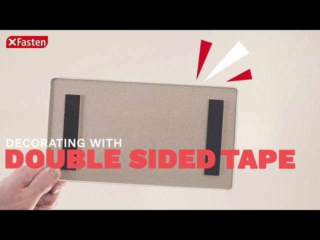 How to Decorate Your Wall w/ Double Sided Tape