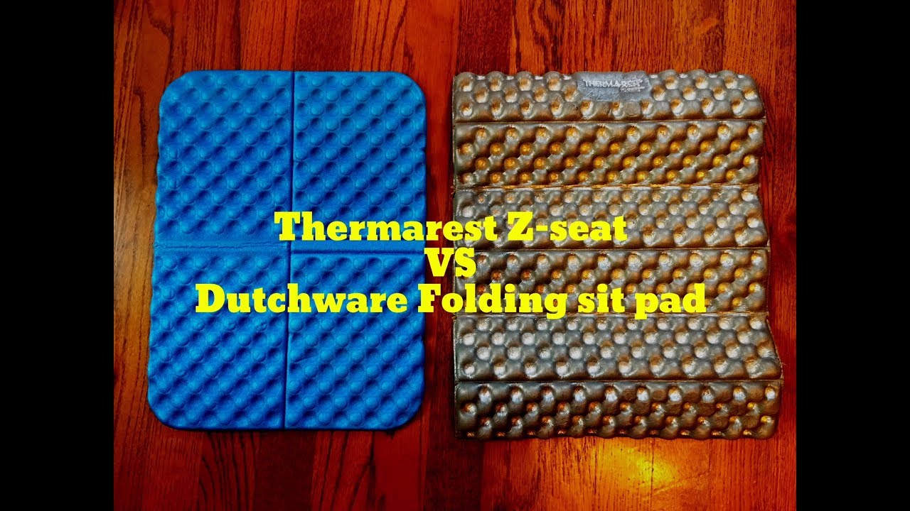 ULTRALIGHT FOAM SIT PAD COMPARISON: Therm-a-rest Z Seat vs. Generic UL 1  oz. foam sit pad thing 