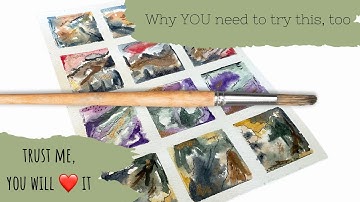 My own take on grid journaling, mixed media abstract color grids, color study