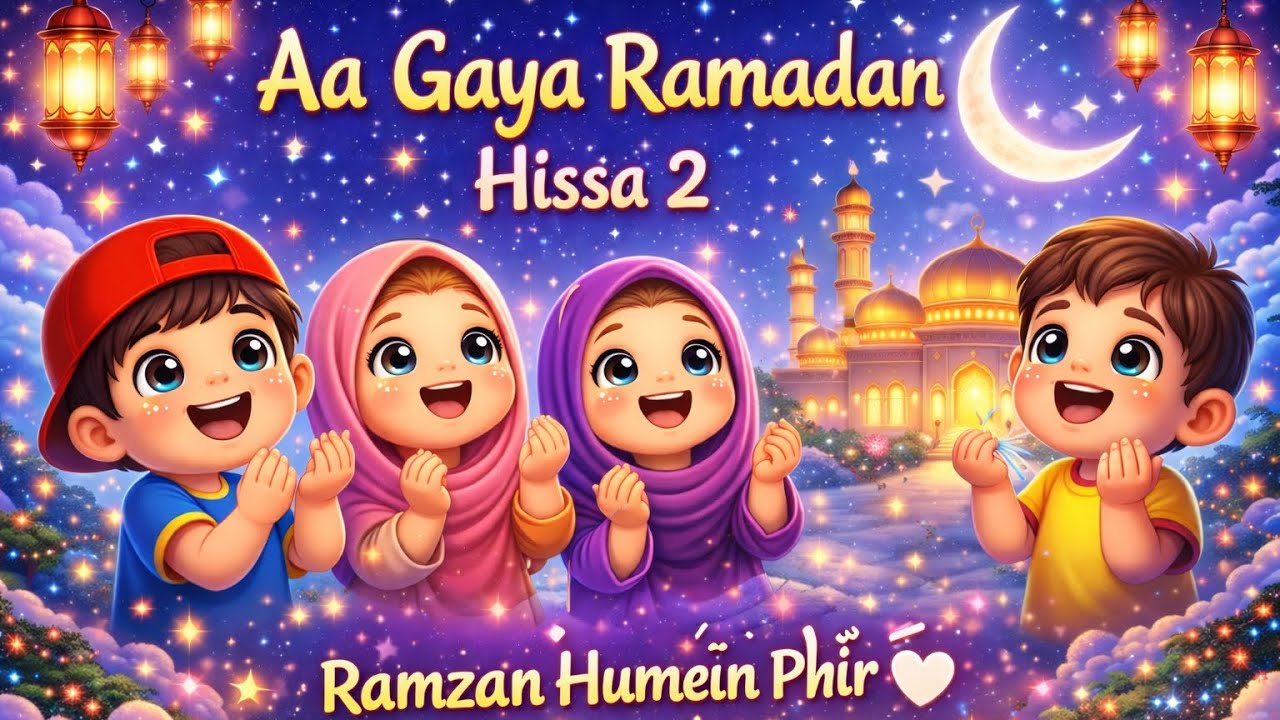 Aa Gaya Ramadan Part 2 😍 Ramzan Humein Phir Mile 🤍 | Urdu Kids Poem