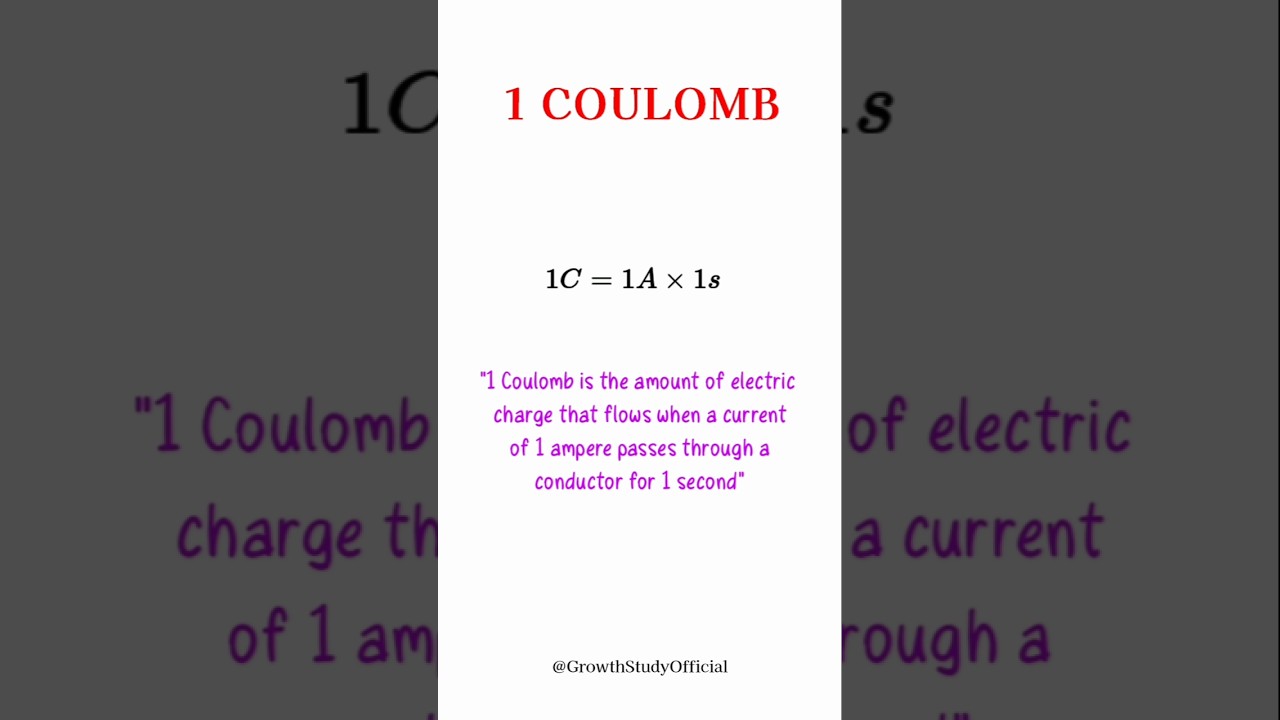 1 Coulomb definition 