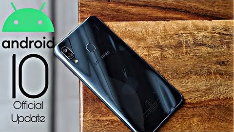 Samsung Galaxy A30 Official Android 10 Update