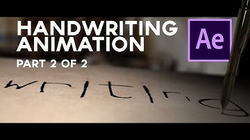 Advanced Hand writing Tutorial in After Effects (PART 2)