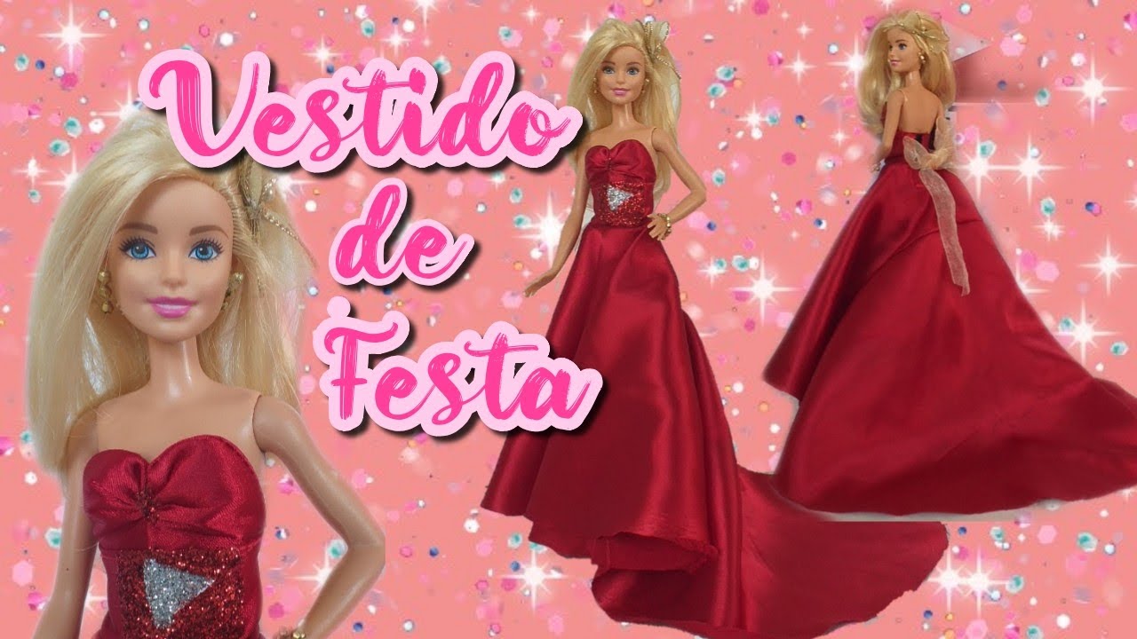 vestido luxo original barbie // roupa pra barbie