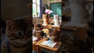 Happy school life with cats #cat #貓咪日常 #cnnlive #catshorts #funny #cute
