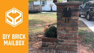 Lovely faux brick mailbox Diy Brick Mailbox Youtube