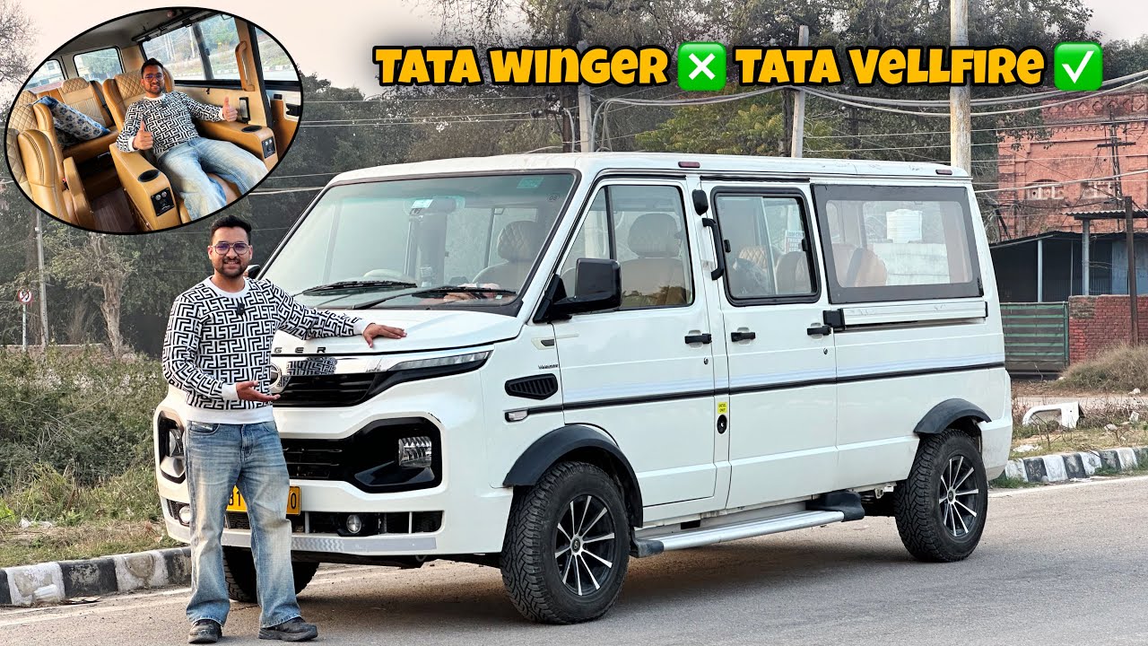 Tata Winger Converted into Luxury Family Van | Detailed video with Price and Practicality