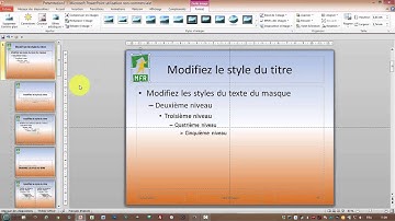 Comment créer un masque de diapositive