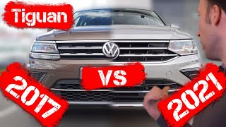 Сравнение Tiguan 2017 и 2021 годов