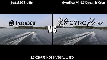 Insta360 One R 1-Inch Gyroflow Test Insta360 Studio Comparison