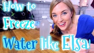 How to Freeze Water like Elsa! (Supercooling Explained) | Maddie Moate