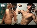 2 year natural body transformation  teen skinny fat to fit