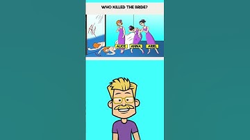 Who’s a Woman? 💃🕵️ & Who Killed the Bride? 💄🩸 | mystery clues riddle 🔍✨ #riddle #shorts #brainteaser