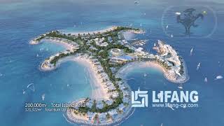 Lusial Island P1 1080 HD architectural walk-through animation by Lifang
