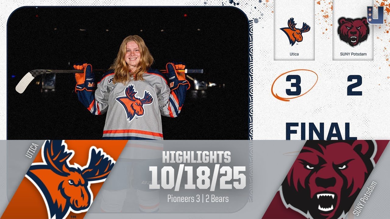 Utica vs Potsdam | Exhibition #1 | Women's Hockey Highlights - 10/18/25
