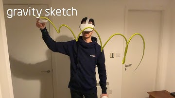 [Oculus Quest 2] Gravity Sketch in "Augmented Reality"