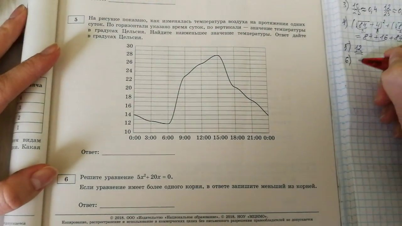 Ответы математика ященко 2018