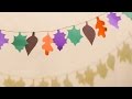 Make a nice fall leaf paper bunting  diy home  guidecentral