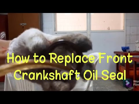 How To Replace Front Crankshaft Oil Seal. Oil Leak Repair On Your Car ...