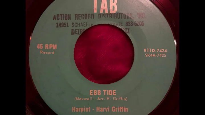 Harpist - Harvi Griffin "Ebb Tide" Tab Records 45