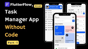 Building a Task Manager App Using Flutterflow No Code Tool | Ui Design