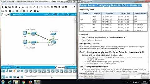 4.2.2.11 Packet Tracer - Configuring Extended ACLs - Scenario 2
