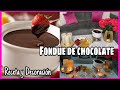 FONDUE DE CHOCOLATE 🍫 RECETA Y DECORACIÓN ROMÁNTICA DE MI SALA