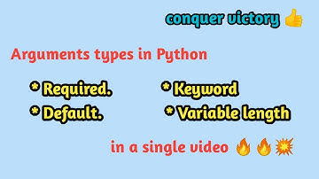 # 24 Types of function arguments in Python in Tamil
