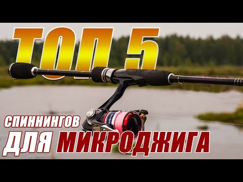 ТОП 5 - СПИННИНГОВ ДЛЯ МИКРОДЖИГА 🔥