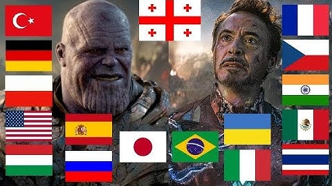 I AM INEVITABLE AND I AM IRON MAN In Different Languages