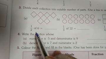 Fraction  ||  Class -4th   ||   Chapter - 6  ||   Exercise - 6.1