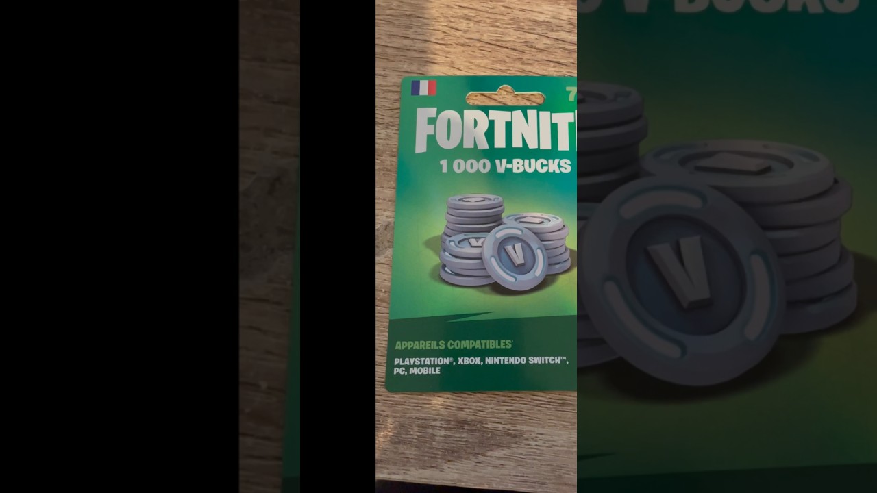 Promo La carte fortnite 1000 v-bucks chez Auchan