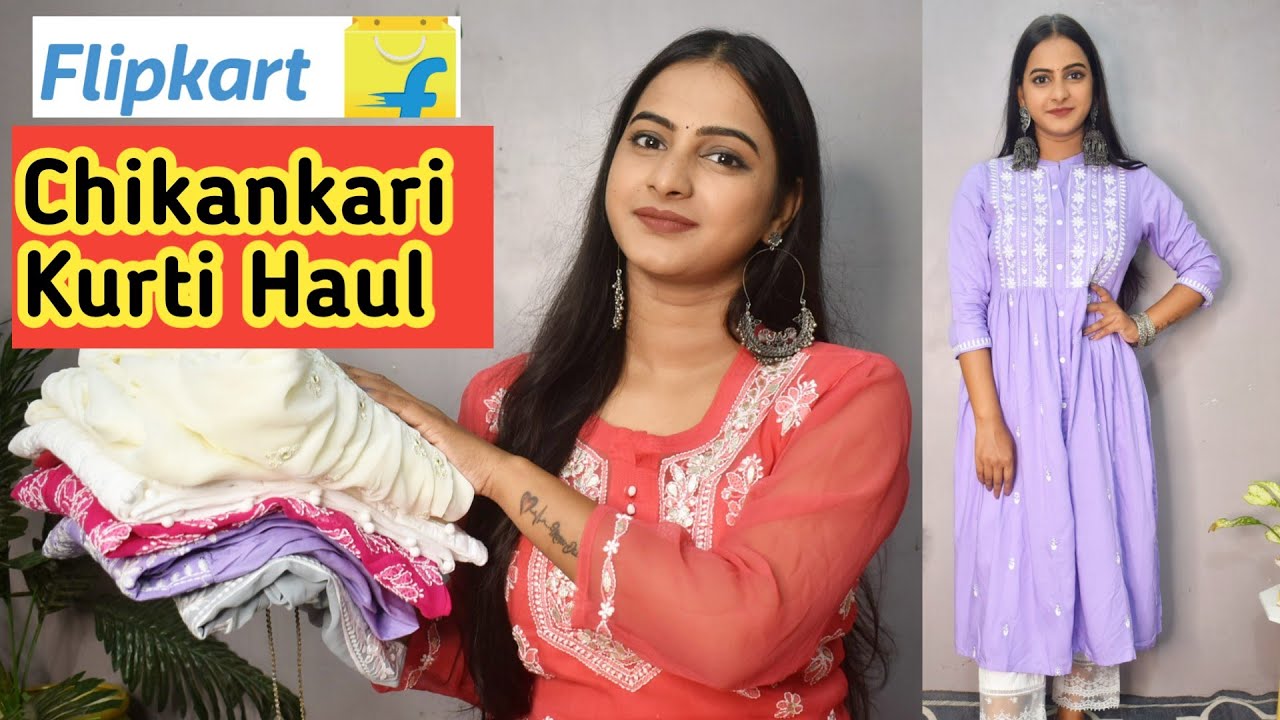 Chikankari Anarkalis - Buy Chikankari Anarkalis online in India