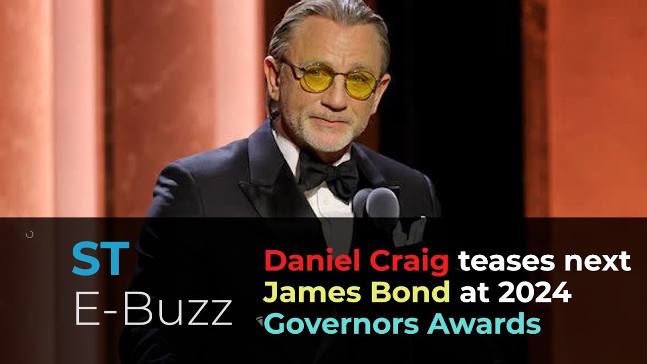 Daniel Craig Teases Next James Bond At 2024 Governors Awards Youtube 