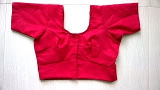 Saree blouse cutting and stitching easy method part- 2