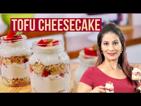 Cheesecake Made using Tofu | Healthy Eggless Dessert Recipe | Chef Meghna | Meghna’s Food Magic